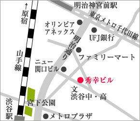 渋谷稽古場地図